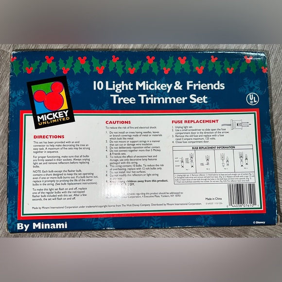 Retro Mickey Unlimited 10 Light Mickey & Friends Tree Trimmer Set - Picture 3 of 3